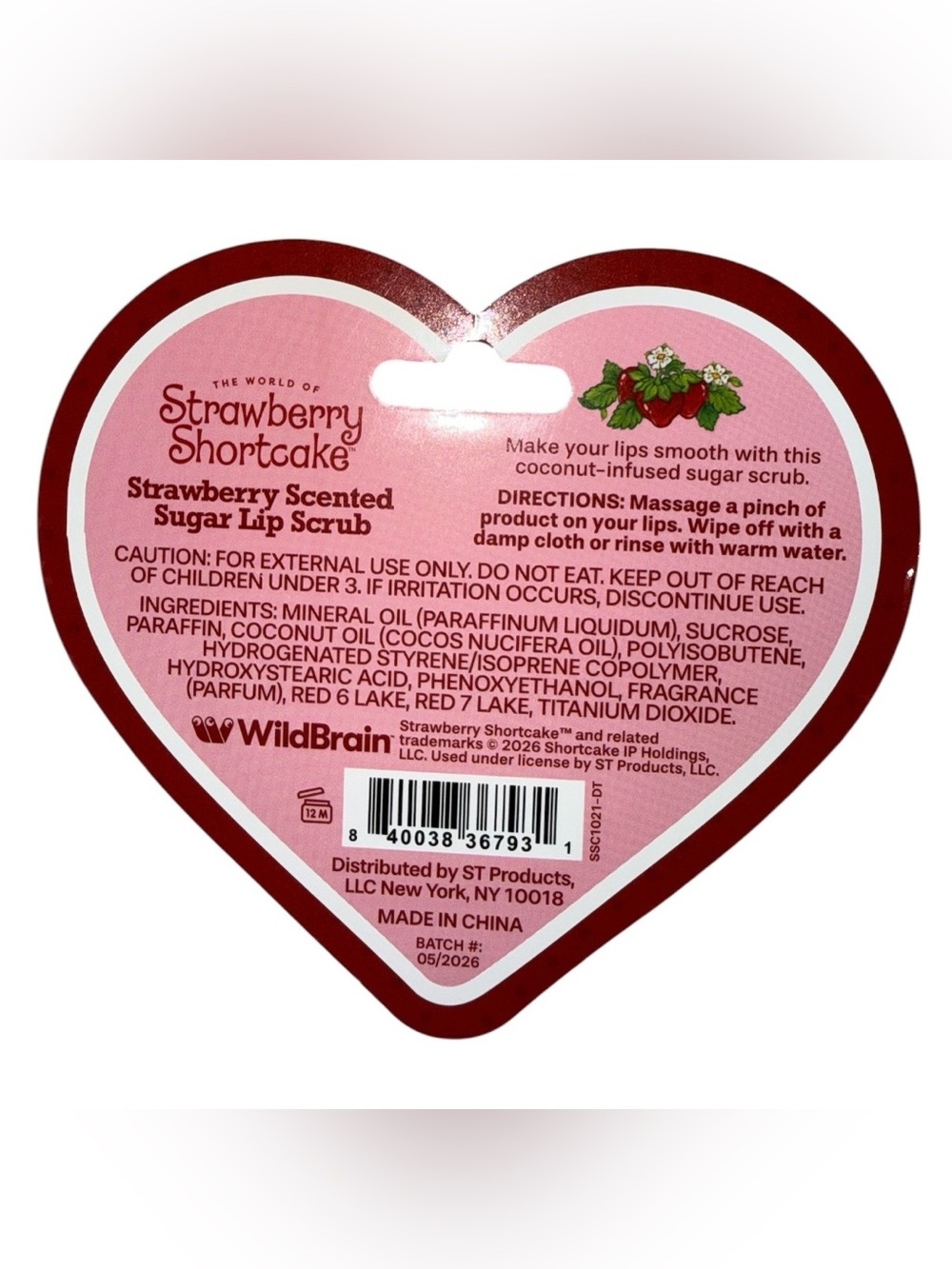 Strawberry Shortcake Strawberry Scented Sugar Lip Scrub🍓 - Picture 2 of 2